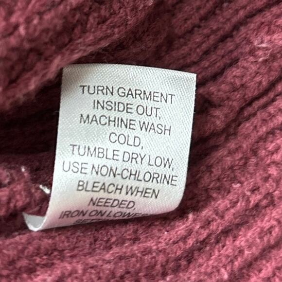 Pacsun Womens Striped Print Red Cotton Long Sleeve Pullover Sweater Top Size XS - Picture 8 of 8